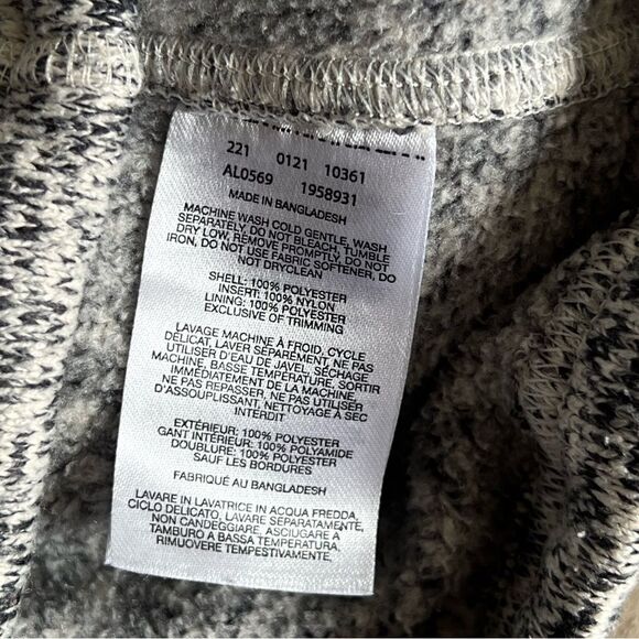 COLUMBIA White and Black Spacedye Knit Fleece Jacket Size XS - Picture 8 of 9